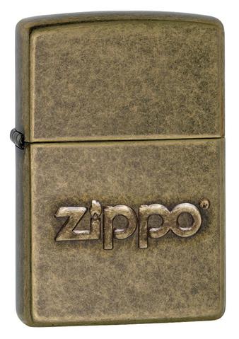 zippo antique brass